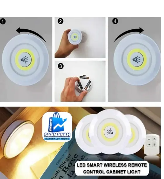 Led Light With Remote Control Set 3