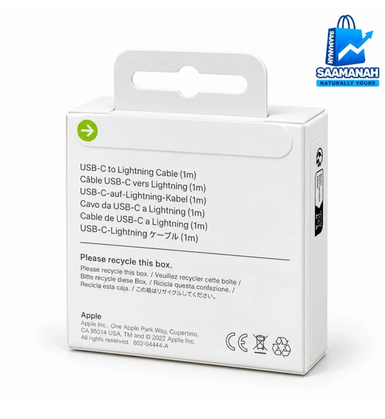 Apple Usb-c To Lightning Cable (1 M) For Iphone 13, 12, 12 Pro, 11, Iphone 11 Pro, Xs Max, X, 20w Pd  Usb C To Lightning Cable
