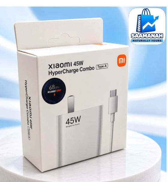 Xiaomi 45W HyperCharge ComboCharger Adapter with type-C cable
